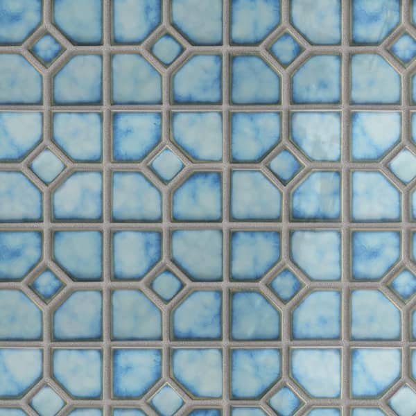 Hudson Oxford Marine 11 in. x 11 in. Porcelain Floor and Wall Mosaic Tile (9.2 sq. ft. /Case)