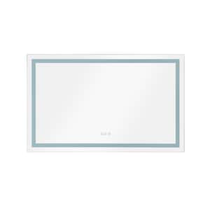 40 in. W x 30 in. H Large Rectangular Frameless Anti-Fog Wall Mounted Bathroom Vanity Mirrors with Lights