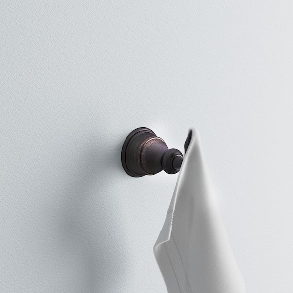 Avalon J-Hook Wall Mounted Single Robe/Towel Hook in Tuscan Bronze