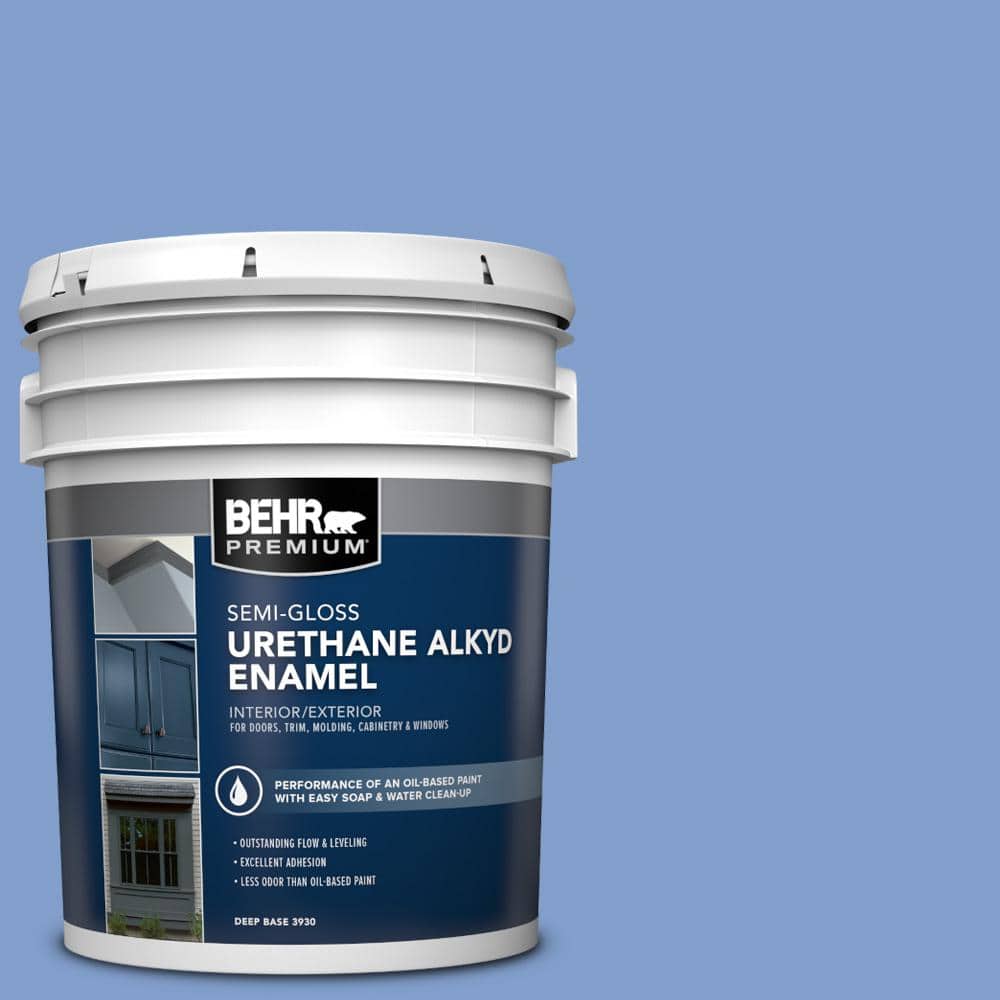 5 gal. #BIC-09 Caribbean Sky Urethane Alkyd Semi-Gloss Enamel Interior/Exterior Paint price history on PriceWatchPro