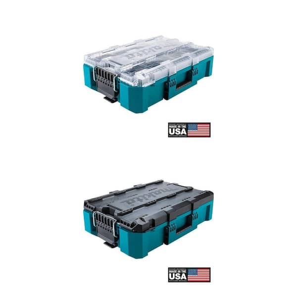 MAKTRAK Medium Tool Box and Deep Medium Organizer Combo