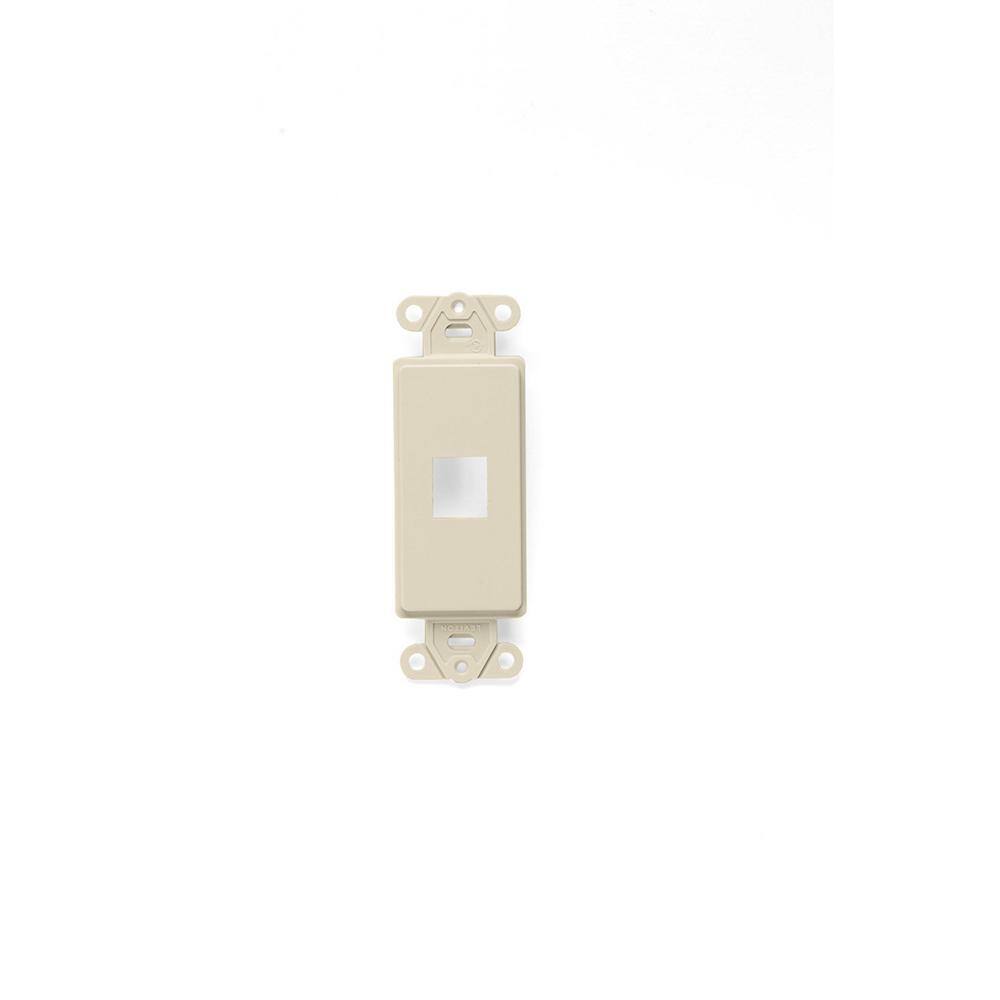Leviton White 1Gang Audio/Video Wall Plate (1Pack) 41641I The Home