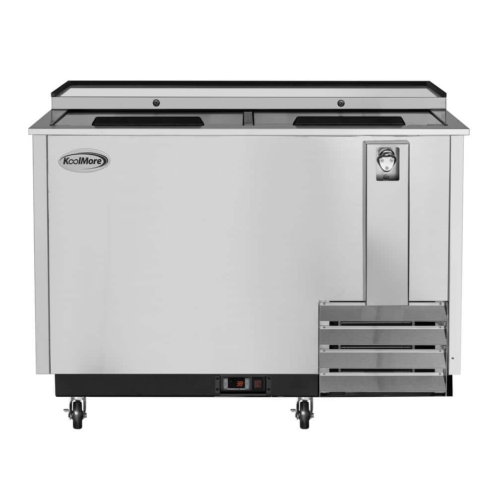 Koolmore 50 In. Commercial Bottle Cooler, 14 Cu. Ft. In Stainless Steel ...