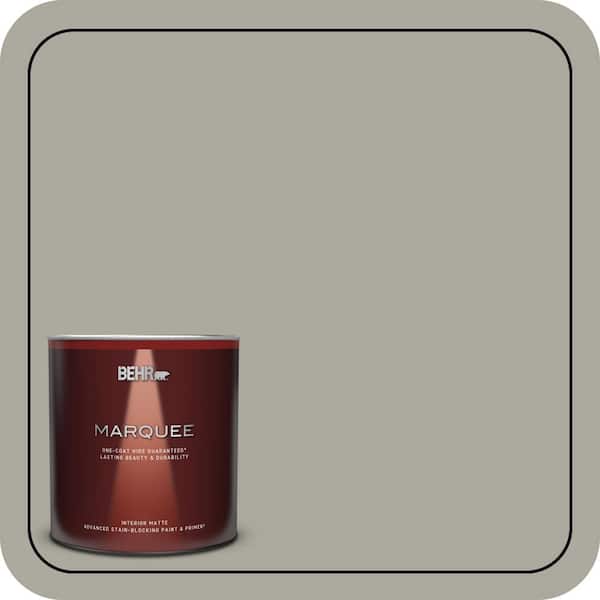 BEHR MARQUEE 1 qt. #ECC-48-1 Winter Rye Matte Interior Paint & Primer