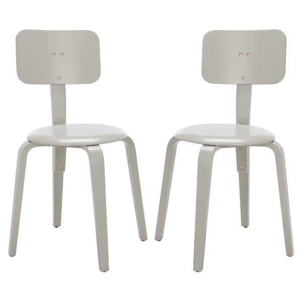 SAFAVIEH Luella Gray 17.2 in. Wood Dining Chair (Set of 2)