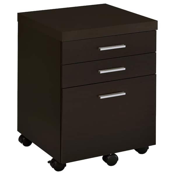 Coaster Skylar 3-drawer Mobile File Cabinet Cappuccino