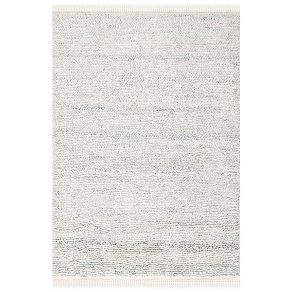 SAFAVIEH Casablanca Gray Doormat 3 ft. x 5 ft. Gradient Solid Color Area Rug
