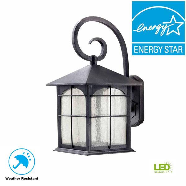 Home Decorators Collection Brimfield 17.5 in. Aged Iron LED