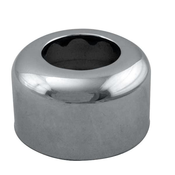 3 in. x 1-1/2 in. Brass High Box Pattern Sure-Grip Flange, Polished Chrome