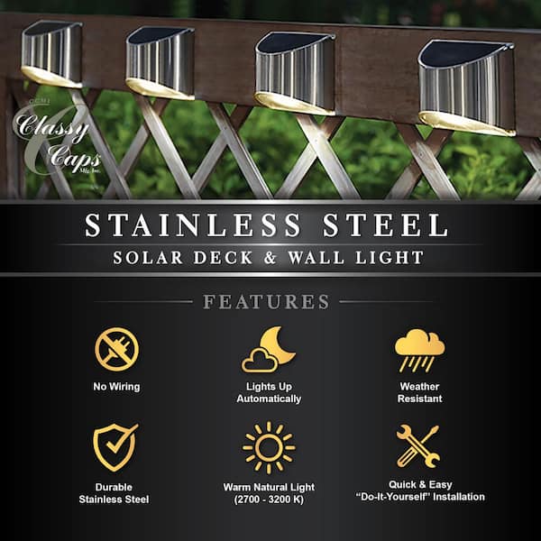 Gray Integrated LED Deck Light Gray Integrated LED Deck Light