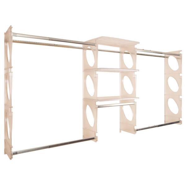 KiO Urban Luxury 6 ft. to 8 ft. Frost Closet Shelving Kit