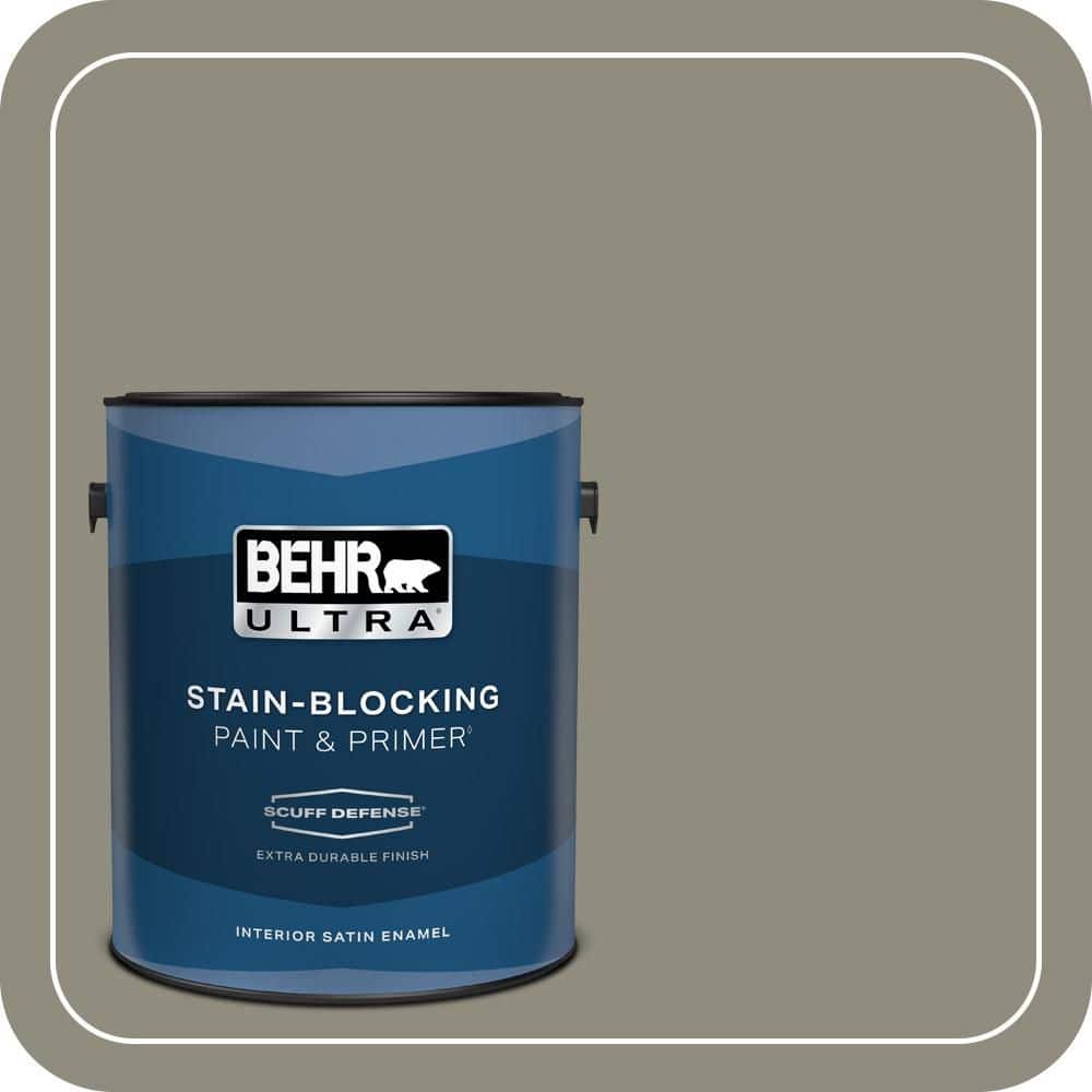 1 gal. #MQ6-25 Pavement Gray Extra Durable Satin Enamel Interior Paint & Primer price history on PriceWatchPro