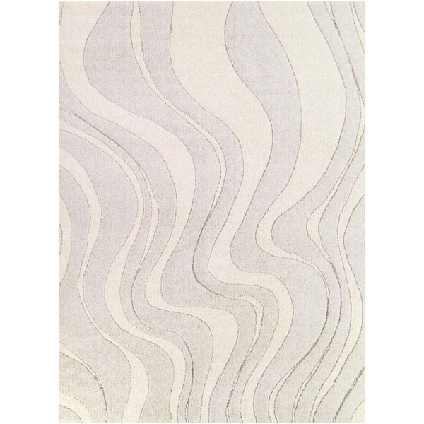 Gaetano Cream 5 ft. 3 in. x 7 ft. Striped Area Rug