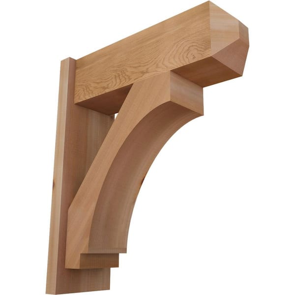 Ekena Millwork 8 in. x 26 in. x 22 in. Imperial Craftsman Smooth Western Red Cedar Outlooker