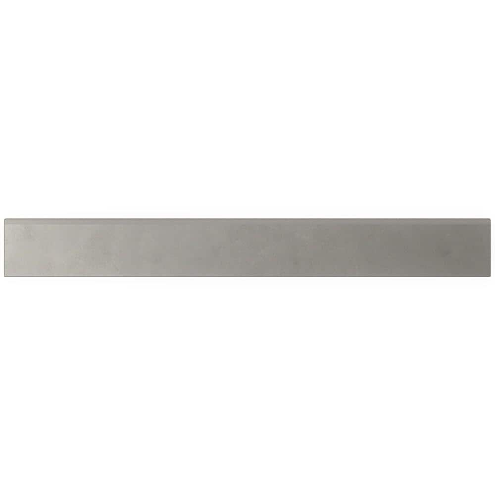 Ivy Hill Tile Ryx Fancy Gray 3 in. x 32 in. Matte Porcelain Wall ...