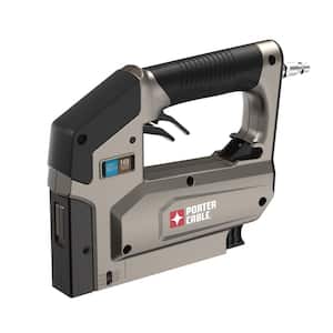 Pneumatic 18-Gauge 3/8 in. Crown Stapler with 3/8 in. x 3/8 in. Glue Collated Crown Staples (1250-Pack)