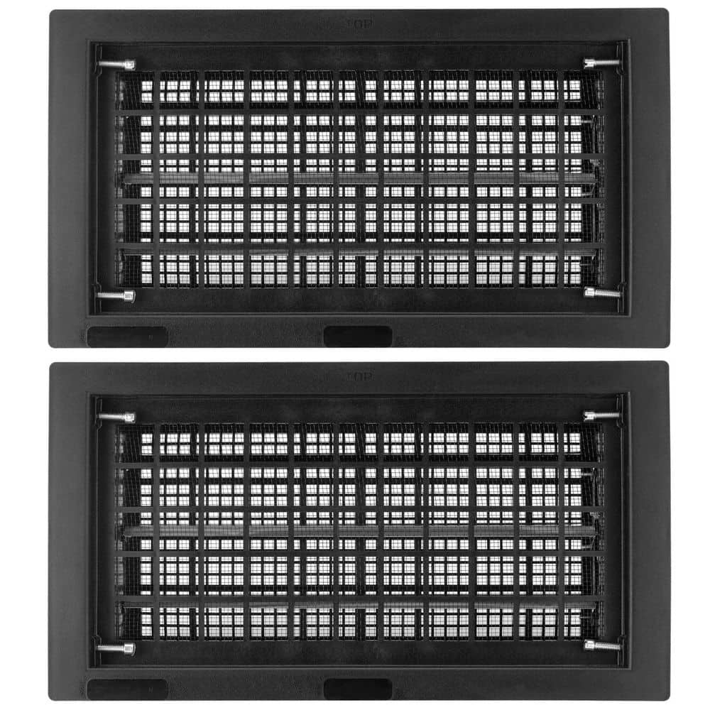 "8"" x 16"" Automatic Foundation Vent for Ventilating Crawl Space Replacement Auto Air Vent, Black, 2 Pack" price history on PriceWatchPro