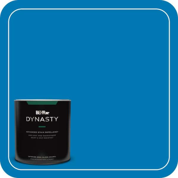 BEHR DYNASTY 1 qt. #P500-6 Deep River One-Coat Hide Semi-Gloss Enamel Interior Stain-Blocking Paint and Primer