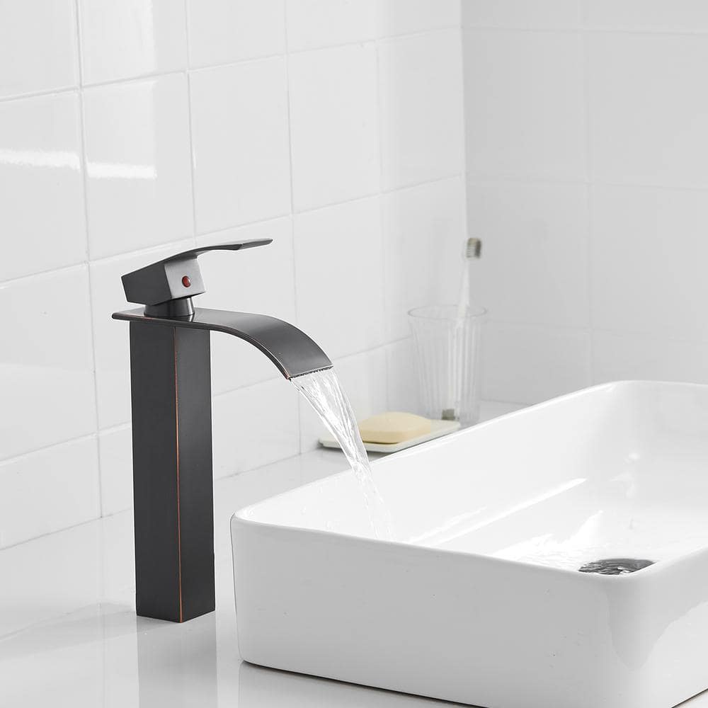 Oil Rubbed Bronze Single Handle Vessel Sink Faucet