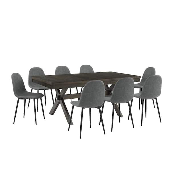 CROSLEY FURNITURE Hayden 9-Piece Slate Furniture Set