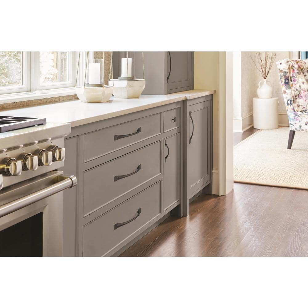 Matte Black Modern Arch Cabinet Pull 3-3/4 inch