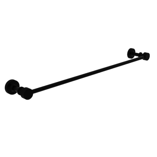 Allied Brass Foxtrot Collection 18 in. Towel Bar in Matte Black