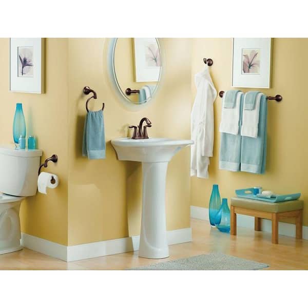 Eva European Single Post Toilet Paper Holder in Oil Rubbed Bronze