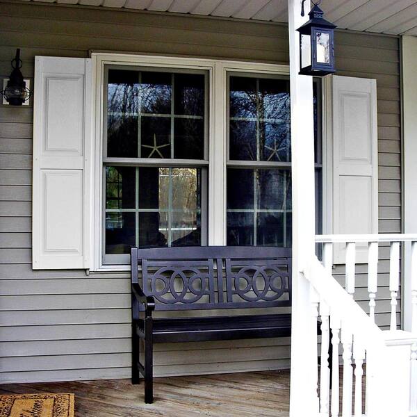 Builders Edge 14 75 In X 35 In Raised Panel Vinyl Exterior Shutters Pair In White The Home Depot Builders Edge 14 75 In X 35 In Raised Panel Vinyl Exterior Shutters Pair In White The Home Depot