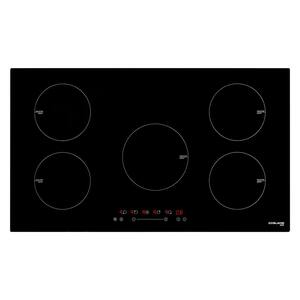 36 in. Vitro Ceramic Surface Built-In Induction Electric Modular Cooktop in Black with 5-Elements