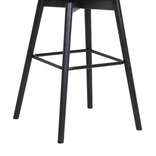 Black best sale wooden stool