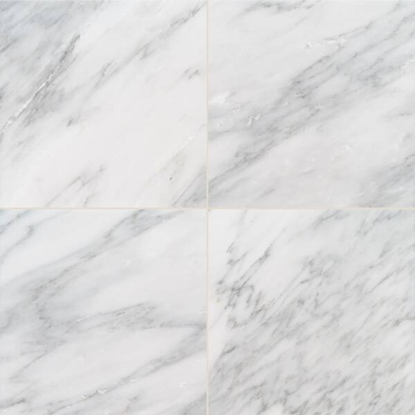 MSI Greecian White Riptide 18 in. x 36 in. Polished Marble Look Floor and Wall Tile (90 sq. ft./Pallet)