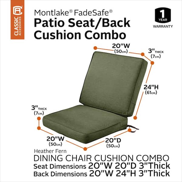 Outdoor Dining Chair Cushion, Outdoor Wicker Chair Cushions 20 X 24