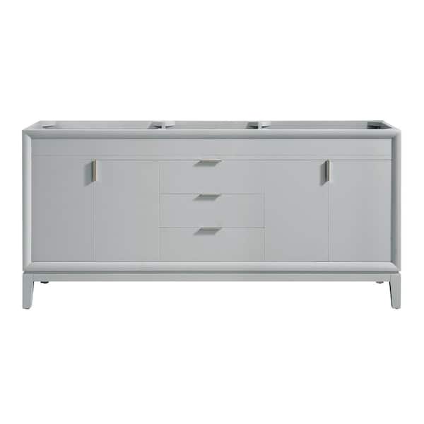 Avanity Emma 72 in. W x 21.5 in. D x 34 in. H Bath Vanity Cabinet Only in Dove Gray