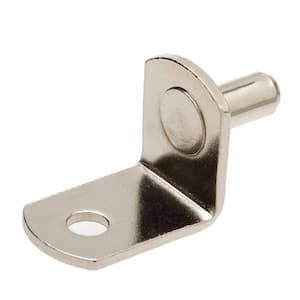 5 mm Nickel Plated Angled Shelf Support Value Pack (24-Piece)