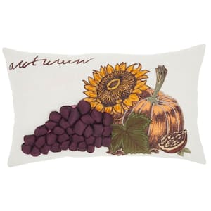 Holiday Pillows Multi-Color 20 in. x 12 in. Nature Throw Pillow