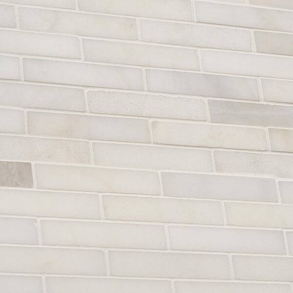 Ivy Hill Tile White Jade 4 in. x 0.39 in. Brick Joint