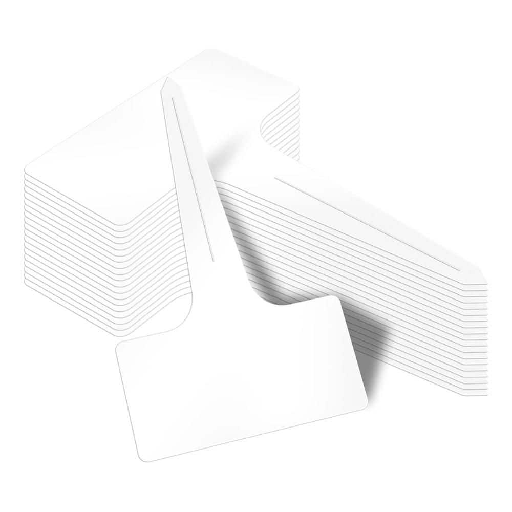 100-Pieces White T-Type Plant Tags, Waterproof Thick Plastic Markers, 2.36 x 3.94 in. Garden Labels price history on PriceWatchPro