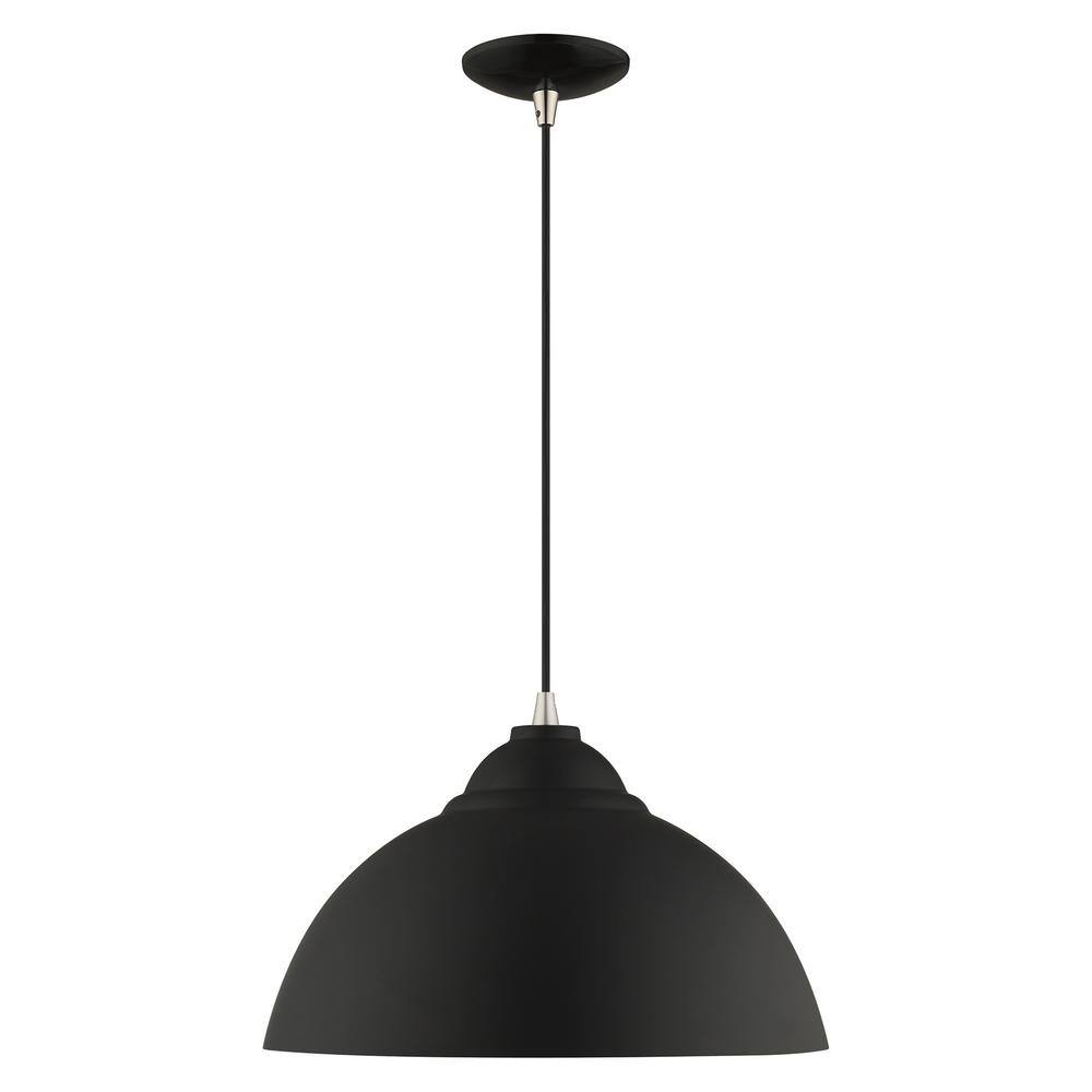 Mini Industrial Chic Black and Gold Pendant Light