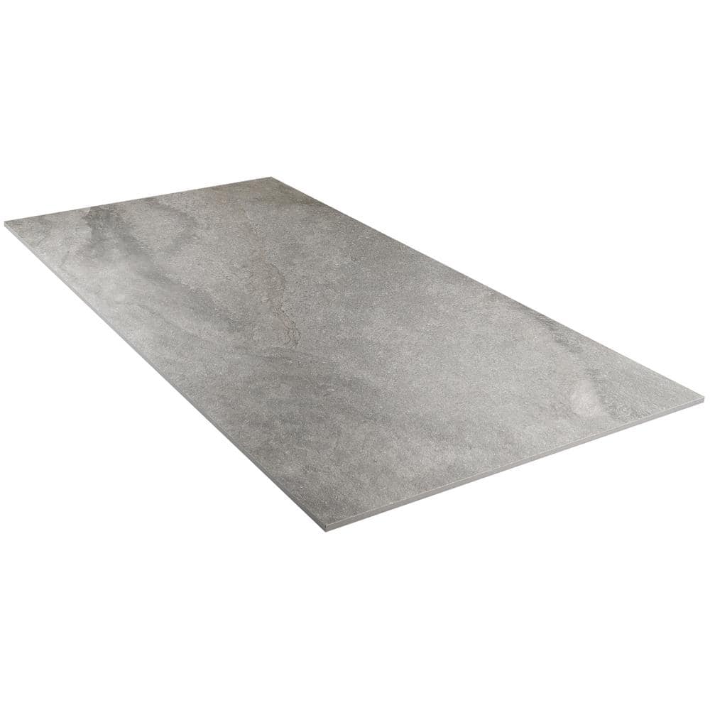 Dominion Large Format Gray Matte Porcelain Floor and Wall Tile