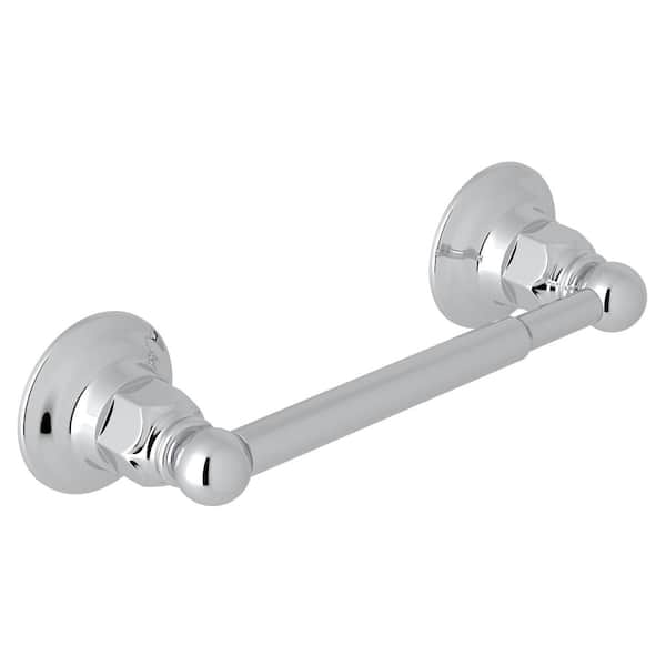 ROHL Italian Bath Double Post Toilet Paper Holder in Polished Chrome