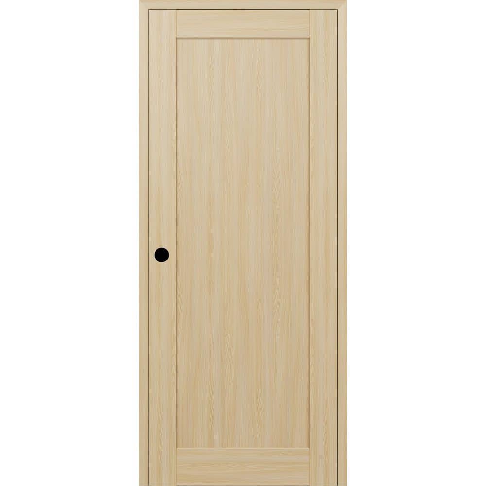 Shaker 1 Panel N DIY-Friendly 18 in. х 80 in. Right-Hand Loire Ash Composite Wood Single Prehung Interior Door price history on PriceWatchPro