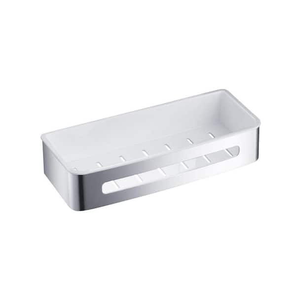 Bathroom Hardware Accessory Wall Mounted Shower Caddy/Basket Stain Resistant, Rust Resistant,Tarnish Resistant in Chrome