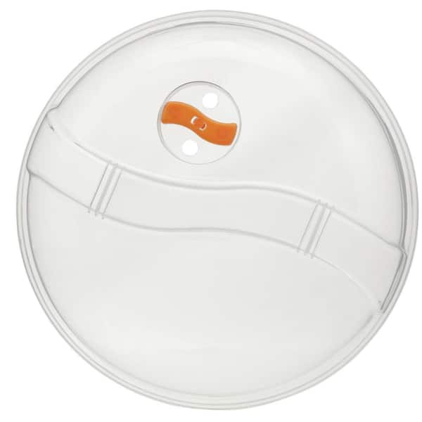 HomeCraft HCMPCS10CL 10 in. Plastic Microwave Plate COver Lid HCMPCS10CL -  The Home Depot