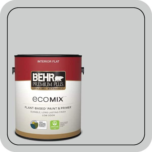 1 gal. #N500-2 Loft Space Flat EcoMix Plant-Based Interior Paint & Primer