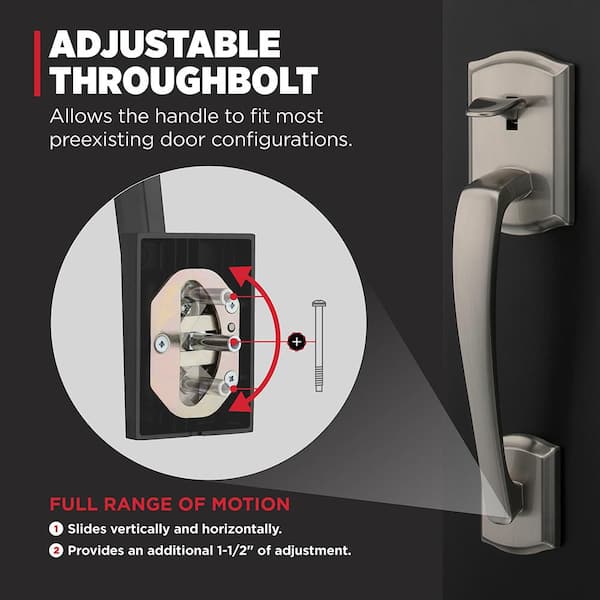 Home Decorators Collection Prescott Satin Nickel Double Door Dummy