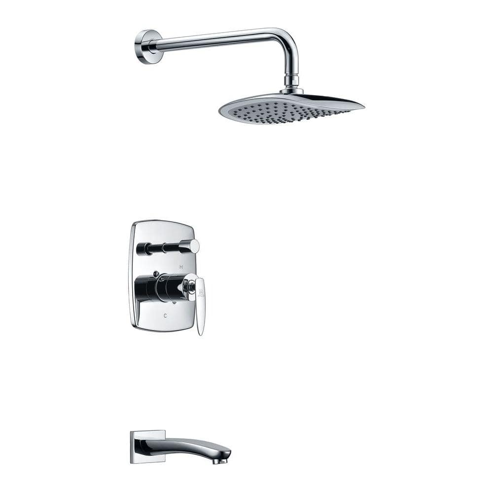 ANZZI Tempo Series 1-Handle 1-Spray Tub and Shower Faucet in