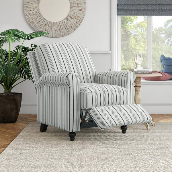 striped recliner chair