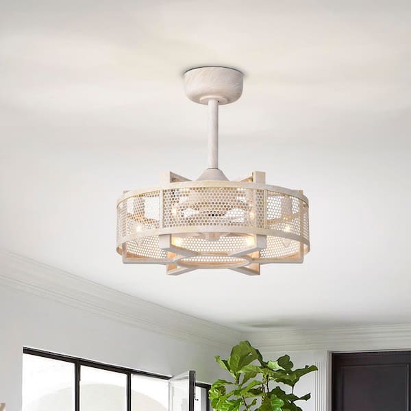 Heritage 12 in. 6-Light Outdoor White Metal Downrod Type Standard Industrial Ceiling Fan Downrod Included