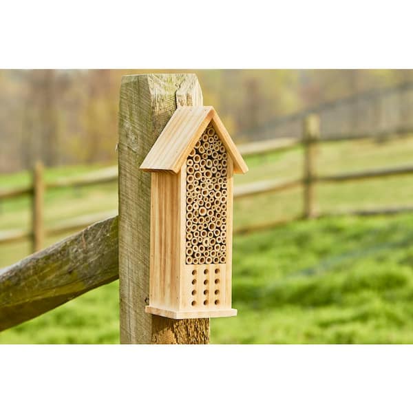 Outdoors Habitat Standard Wooden Mason Honey Bee House Box 