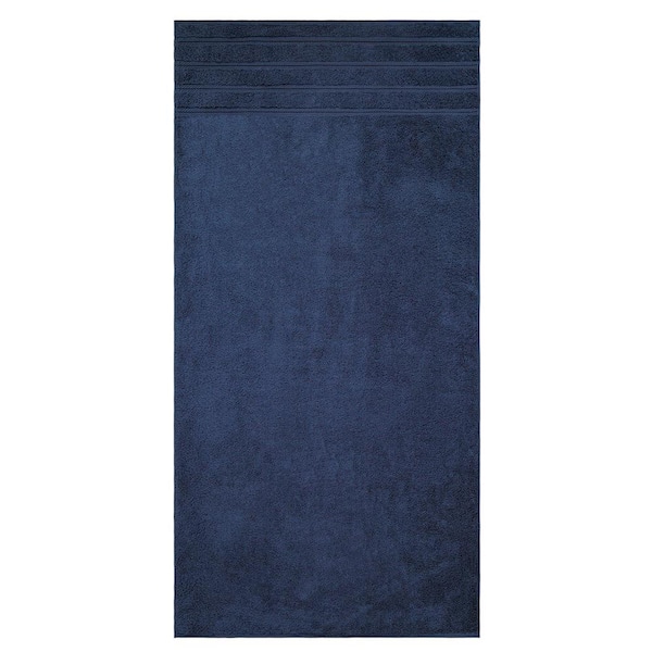 La Miones, 100% Turkish Cotton Luxury Bath Towels for Bathrooms, Navy  Blue Hotel and Spa Quality Towel